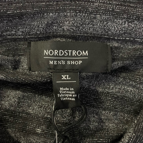 Nordstrom Men's Shop Short Sleeve Mini Stripe 2 Button Polo Size XL NWT - Picture 2 of 6